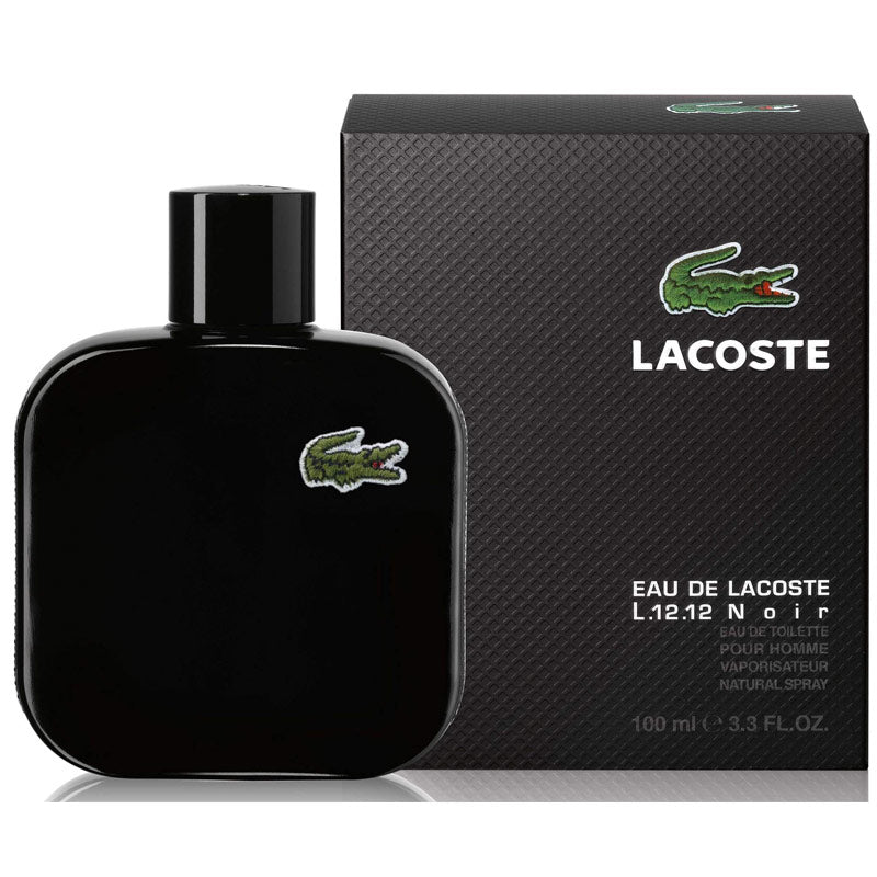 Lacoste Noir Eau de Toilette original bottle